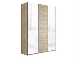 Шкаф-купе Прайм 2100/2300/570 Белое стекло/ДСП/Белое стекло 2376 - фото 14997