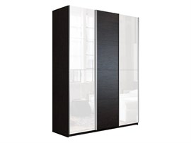Шкаф-купе Прайм 1800/2300/570 Белое стекло/ДСП/Белое стекло 2375