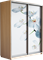 Шкаф-купе Дуо 1200/2400/600 (Фотопечать Орхидея) Ш147