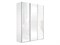 Шкаф-купе Прайм 2100/2300/570 Белое стекло/ДСП/Белое стекло 2376