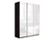 Прайм 1800/2300/570 (3 двери белое стекло) 2380
