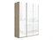 Прайм 2100/2300/570 3 двери Белое стекло 2381