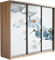 Шкаф-купе Трио 1800/2200/450 (Фотопечать Орхидея) 2544