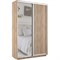 Шкаф-купе Экспресс (Зеркало, ЛДСП) 140/240/45 Ш1104