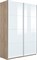 Шкаф-купе Прайм (Стекло Белое) 160/230/57 П1015
