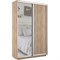 Шкаф-купе Экспресс (Зеркало, ЛДСП) 120/220/45 Ш1101