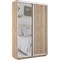 Шкаф-купе Экспресс (Зеркало, ЛДСП) 160/240/45 Ш1106