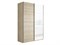 Шкаф-купе Прайм 1600/2300/570 ДСП/Белое стекло 2365