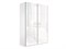 Шкаф-купе Прайм 1400/2300/570 белое стекло 2371