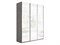 Шкаф-купе Милан 2100/2300/570 (Белое стекло) 2443